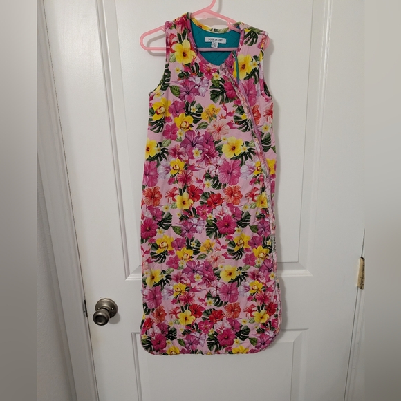 Posh Peanut Other - Posh Peanut Pink Tropical Floral Print 1.0 Tog Sleep Sack